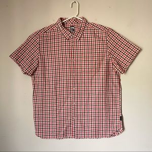 The North Face Men's Red Plaid Shirt Size XXL.
